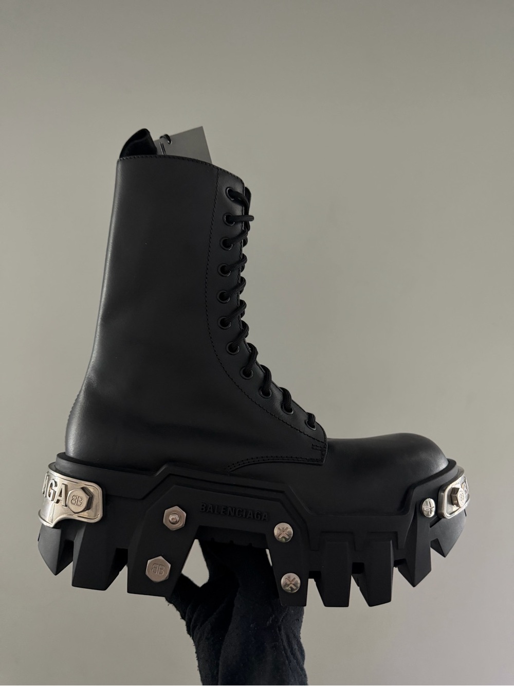 Balenciaga Bulldozer Lace Up Boot.